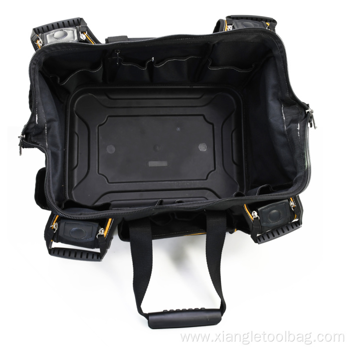 Pro PVC-Backed Wide Mouth Zippered Shoulder Tool Bag